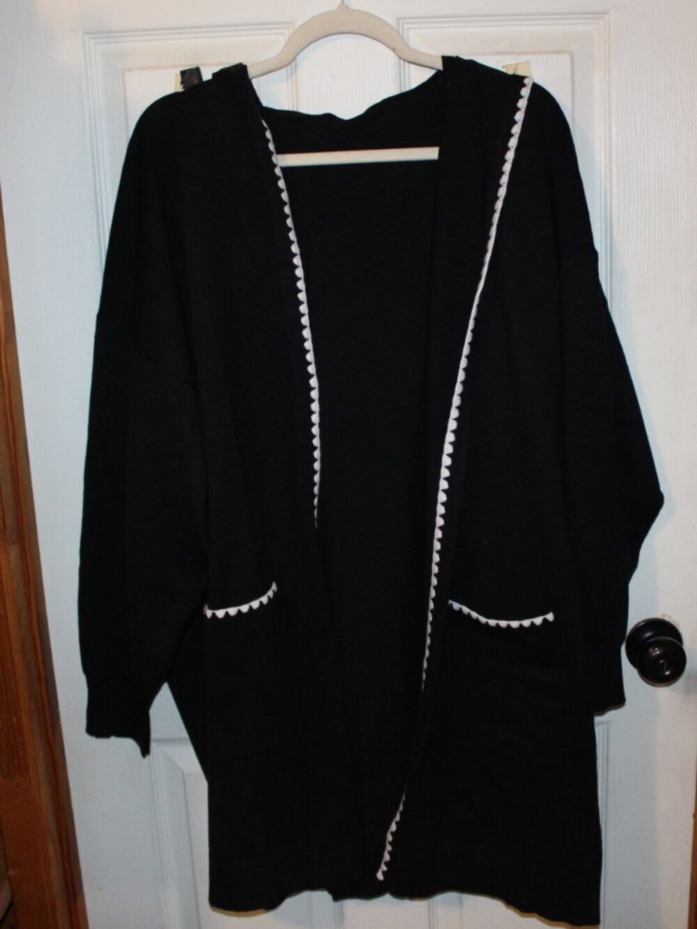 NWT Bloom Chic, open front hoodie cardigan, Darling, 26W